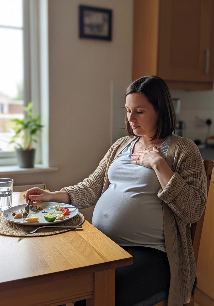 Sodbrennen in der Schwangerschaft: 3 sanfte Hacks, die sofort helfen